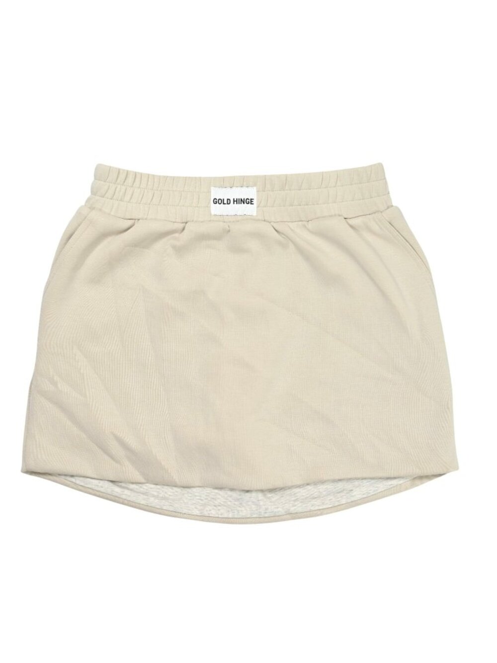 Gold Hinge LuxeSoft Bubble Skirt in Natural